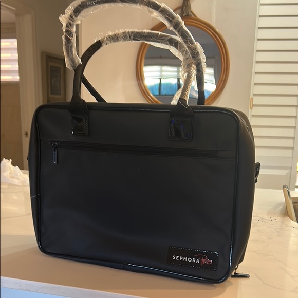 Sephora Black Laptop Bag with Durable Fabric and Top Handles - Picture 1 of 7